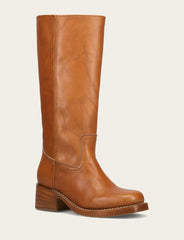 Women's Saddle Campus 14L Wide Calf Boots - Saddle