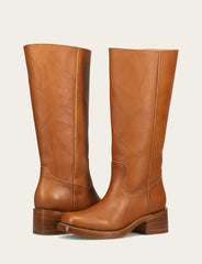 Women's Saddle Campus 14L Wide Calf Boots - Saddle