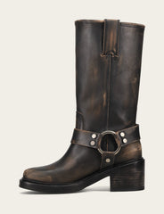 Women's Distressed Black Kate Harness Boot - Distressed Black