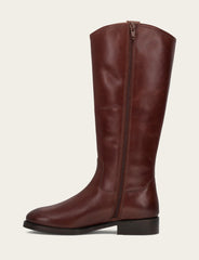 Women's Saddle Melissa Button Tall Inside Zip Boot - Saddle