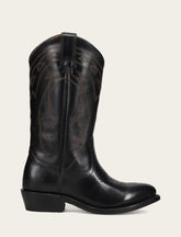 Women's Black Billy Pull On Deco Stitch Boots - Black