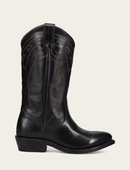 Women's Black Billy Pull On Deco Stitch Boots - Black