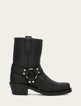 Women's Black Harness 8R Boots - Black