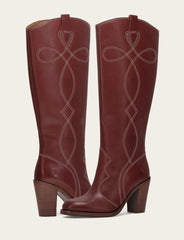 Women's Cranberry Corinne Tall Deco Stitch Boot - Cranberry