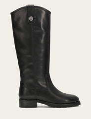 Women’s Black Wide Calf Melissa Lug Button Tall Boots | Frye - Black