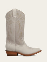 Ivory Billy Pull On Deco Stitch Boot - Ivory