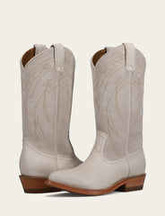 Ivory Billy Pull On Deco Stitch Boot - Ivory