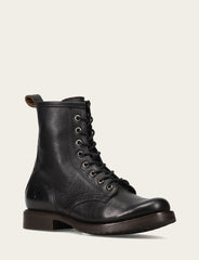 Women's Black Veronica Flex Combat Booties - Black