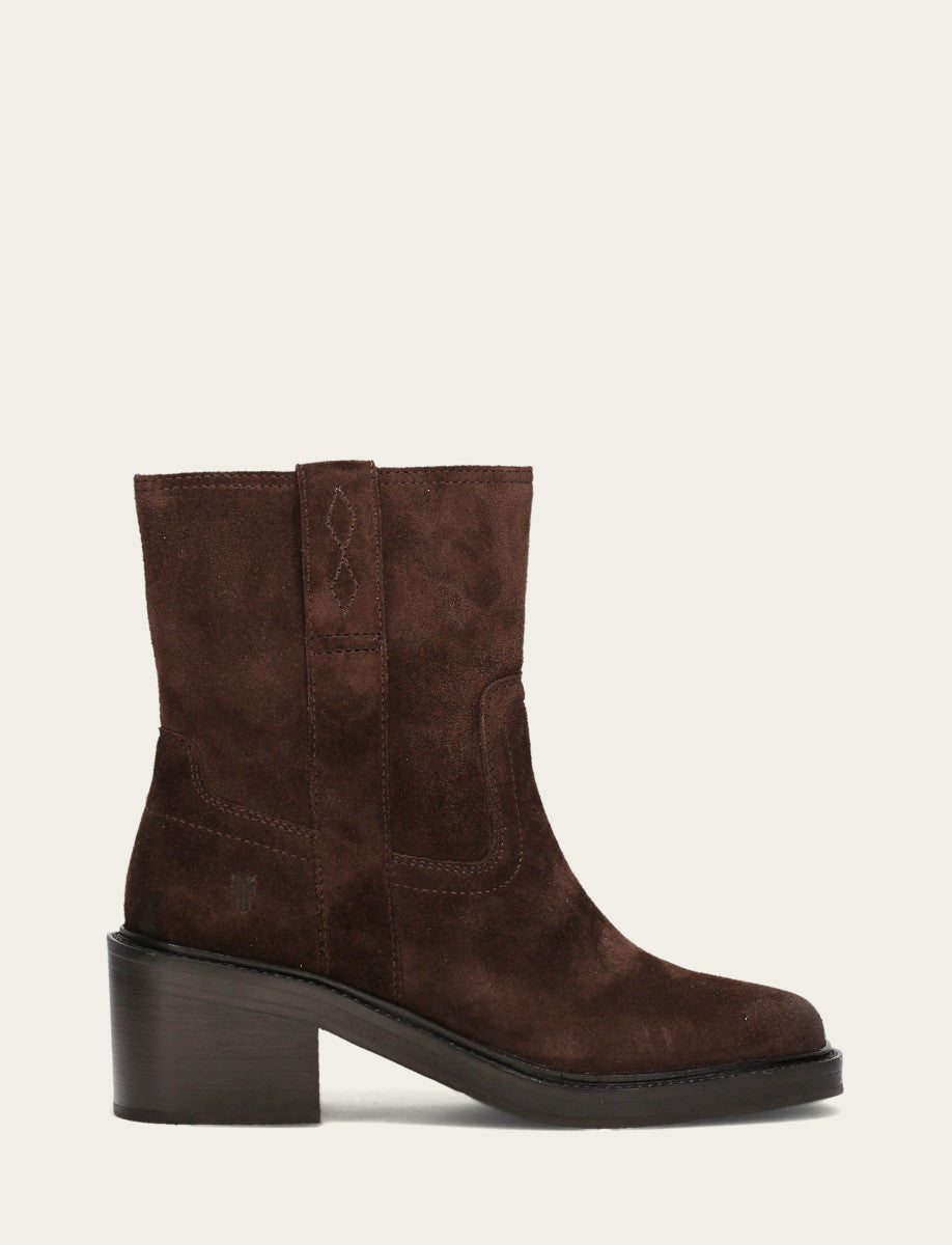Women's Chocolate Kate Short Inside Zip Boot - Chocolate