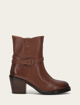 Women's Walnut Rylee Belted Inside Zip Boot - Walnut
