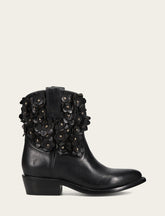 Women's Black Billy Flower Boot - Black
