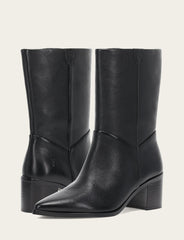Women's Black Sadie Softy Mid Booties - Black