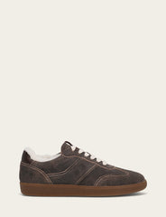 Women's Dark Truffle Milly Low Lace Shearling Sneaker - Dark Truffle