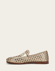 Faith Woven Loafer - Gold