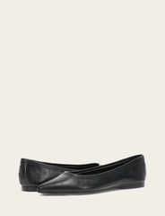 Women's Black Heather Ballet Flats - Black