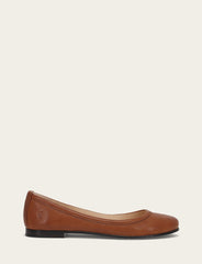 Women's Cognac Carson Ballet Flats - Cognac