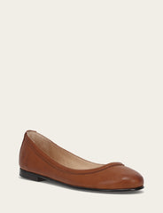 Women's Cognac Carson Ballet Flats - Cognac