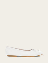 Women's White Emma Ballet Flats - White