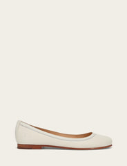 Women's White Carson Ballet Flats - White