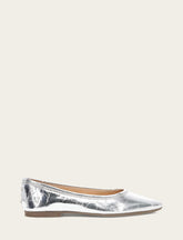 Women's Silver Heather Ballet Flats - Silver