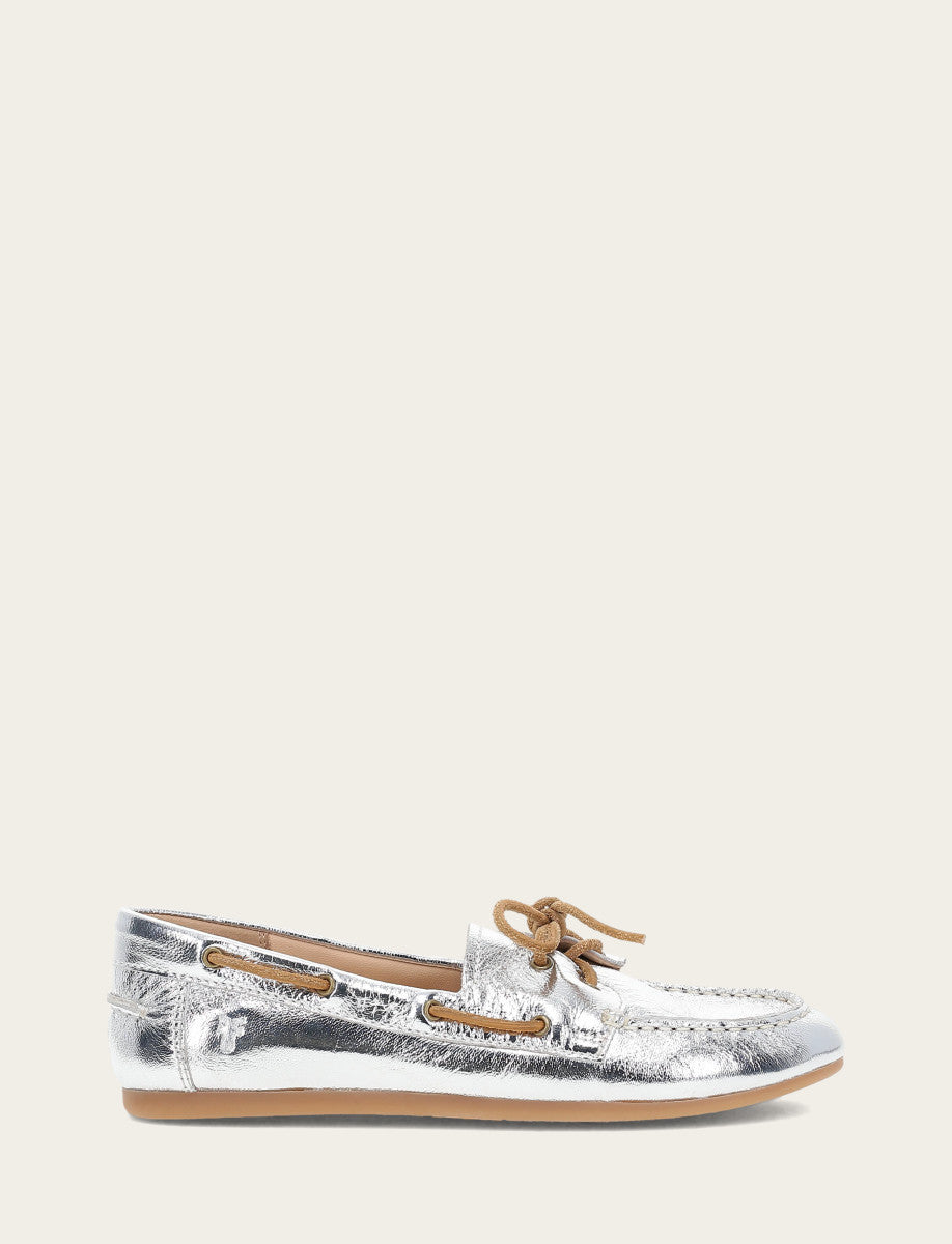 Women's Silver Naya Boat Shoes - Silver