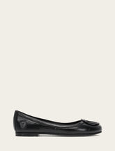 Women's Black Carson Logo Ballet Flats - Black