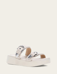 Women's Ivory Maya Buckle Sandals - Ivory