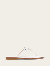 Women's White Taylor Logo Sandals - White