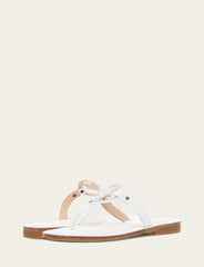 Women's White Taylor Logo Sandals - White