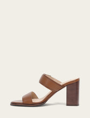 Women's Dark Latte Stella Buckle Slide Sandals - Dark Latte
