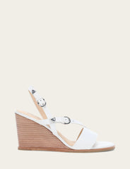 Women's White Rachel Buckle Sandals - White