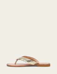 Women's Gold Mirror Ava Fringe Sandals - Gold Mirror