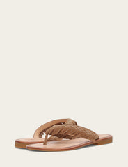 Women's Almond Ava Fringe Sandals - Almond