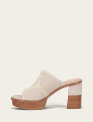 Women's Ivory Pipa Crochet Platform Sandals - Ivory