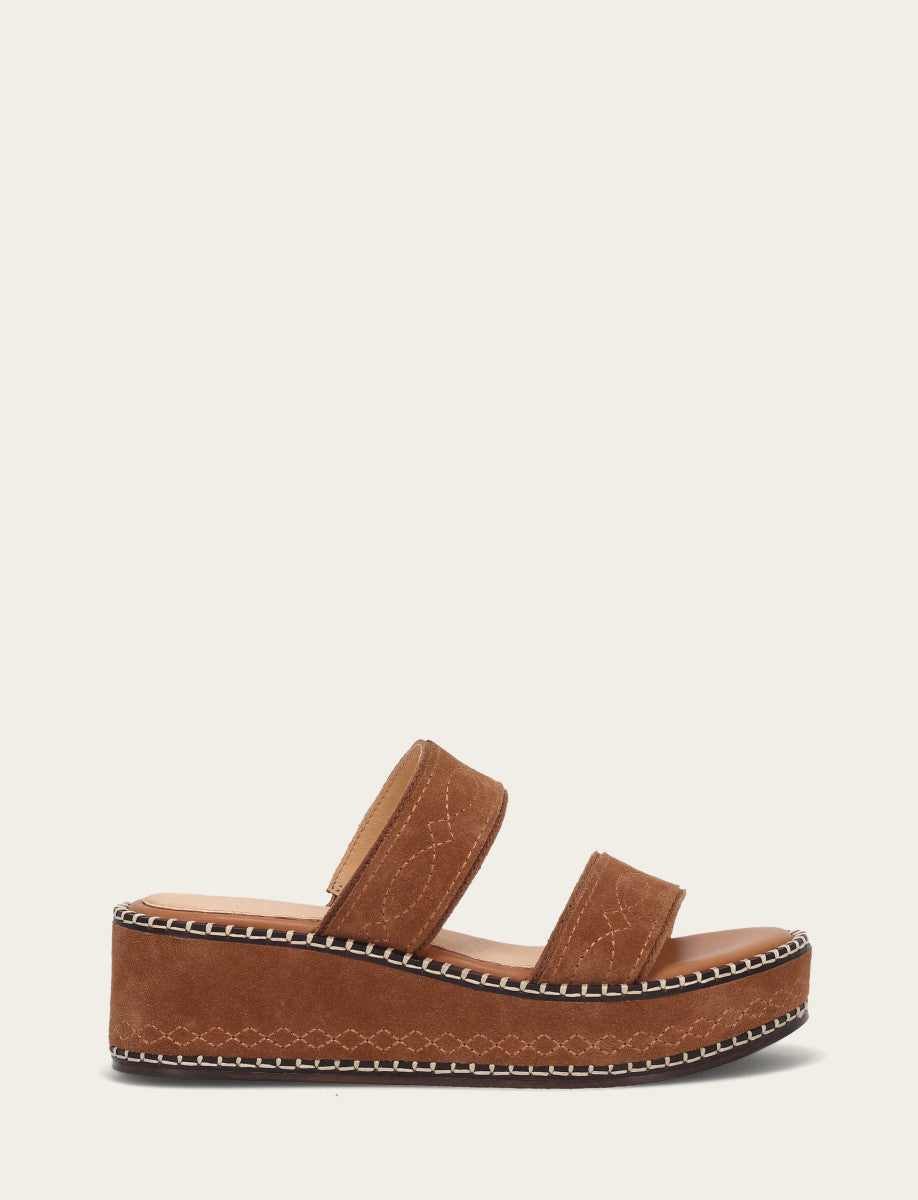Women's Bark Joy Woodstock 2 Band Platform Slide Sandals - Bark