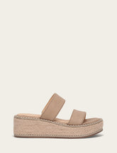 Women's Clay Joy Woodstock 2 Band Platform Slide Sandals - Clay