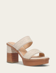 Women's Ivory Pipa Woodstock 2 Band Platform Sandals - Ivory