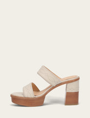 Women's Ivory Pipa Woodstock 2 Band Platform Sandals - Ivory