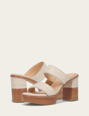 Women's Ivory Pipa Woodstock 2 Band Platform Sandals - Ivory