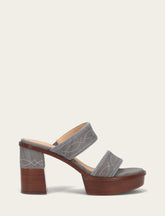 Women's Grey Sky Pipa Woodstock 2 Band Platform Sandals - Grey Sky