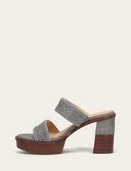 Women's Grey Sky Pipa Woodstock 2 Band Platform Sandals - Grey Sky