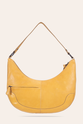 Women's Melissa Crescent Hobo Handbag - Mustard