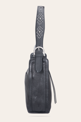 Women's Black Carla Studded Shoulder Bag - Black
