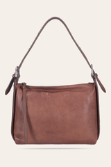 Women's Cognac Carla Studded Shoulder Bag - Cognac
