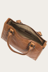 Melissa Cognac Satchel - Cognac