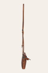 Melissa Cognac Crossbody Wristlet - Cognac