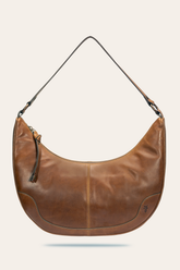 Melissa Cognac Crescent Hobo - Cognac