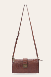 Alex Cognac Crossbody Clutch - Cognac