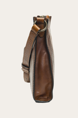 Melissa Zip Crossbody in Dark Brown - Dark Brown
