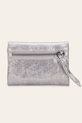 Women's Nora Knotted Small Wallet - Cream Metallic